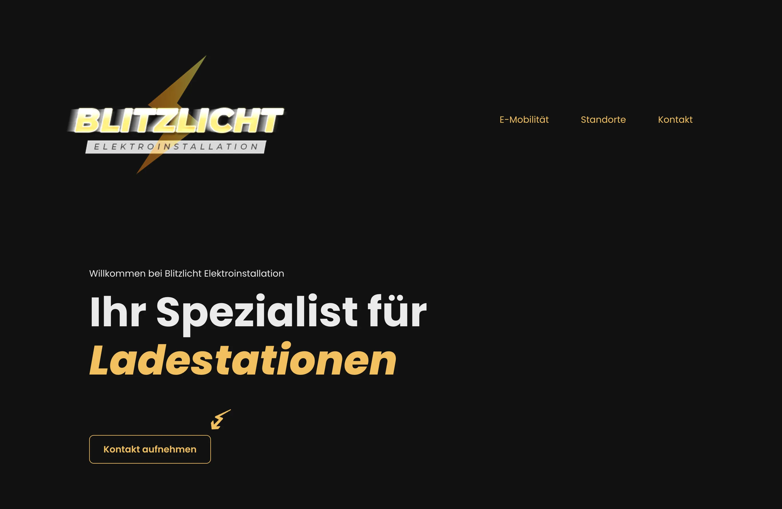 Screenshot der Website "Blitzlicht"
